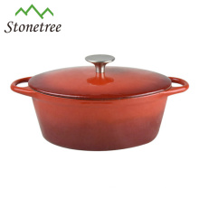 Hot Pots en fonte émaillée avec couvercle en forme de goutte de pluie / Casseroles en fonte / Outils de cuisson / Batterie de cuisine / Cocotte